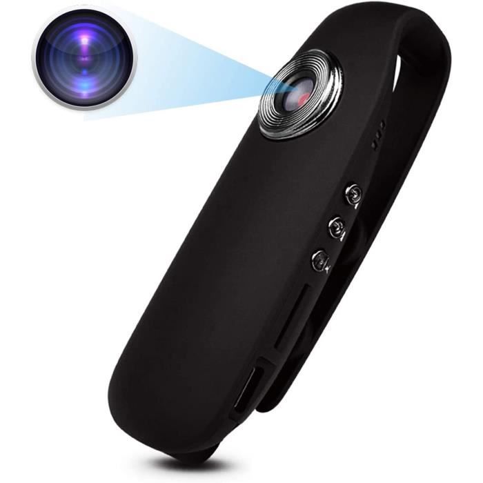 Mini caméra espion cachée, Full HD 1080p portable avec clip de