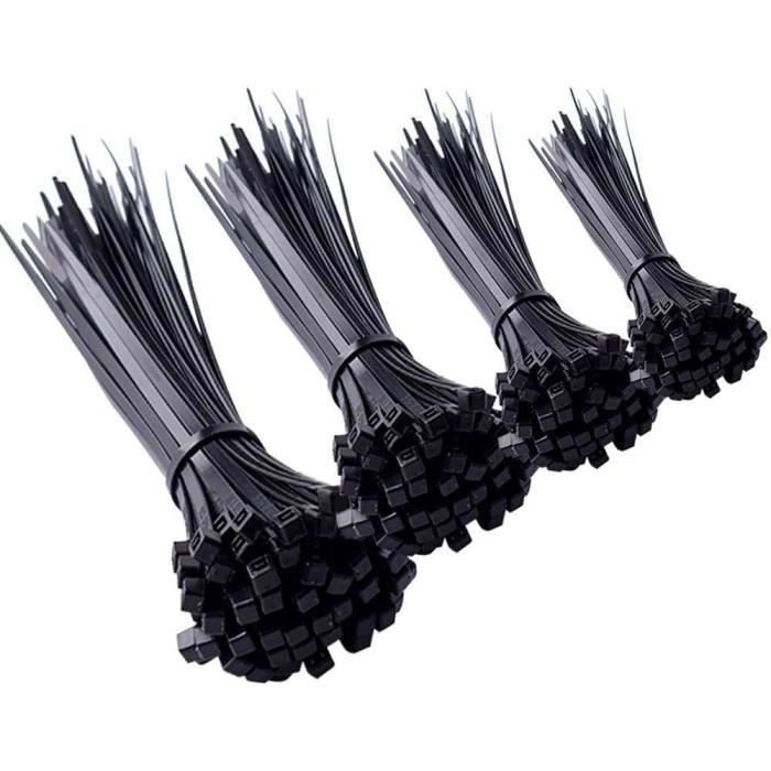Serflex Noir Lot De 75 Colliers De Serrage Autobloquants - 3 Tailles