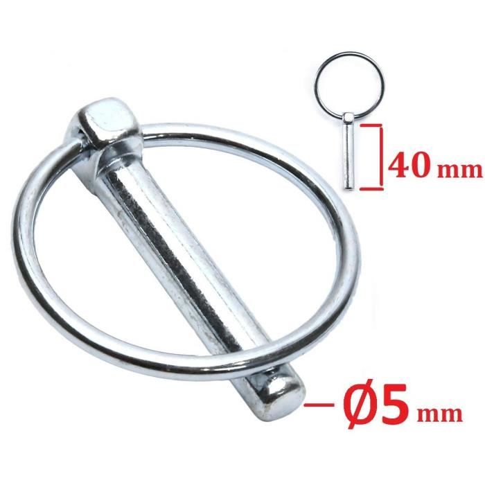 Chaîne De Pâturage Pour Bétail En Acier Galvanisé - Diamètre 5mm, Longueur 7 M, Avec Anneaux Soudés Aux Extrémités