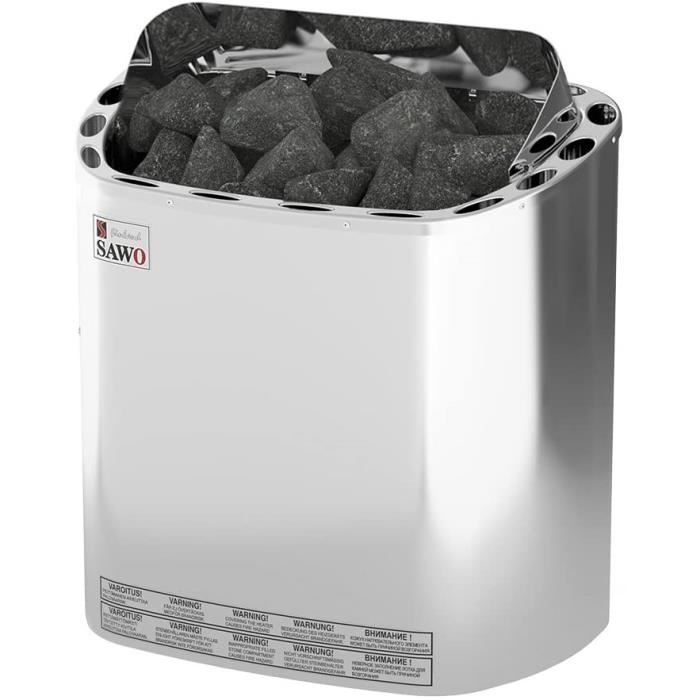 Sauna Poêle Électrique SAWO NORDEX 2017, Gamme De Puissance: 4,5 KW; 6,0 KW; 8,0 KW; 9,0 KW; Avec Unité De Contrôle Intégrée (NB Modèle); Multi-Tension: Soit Monophasé Ou Triphasé