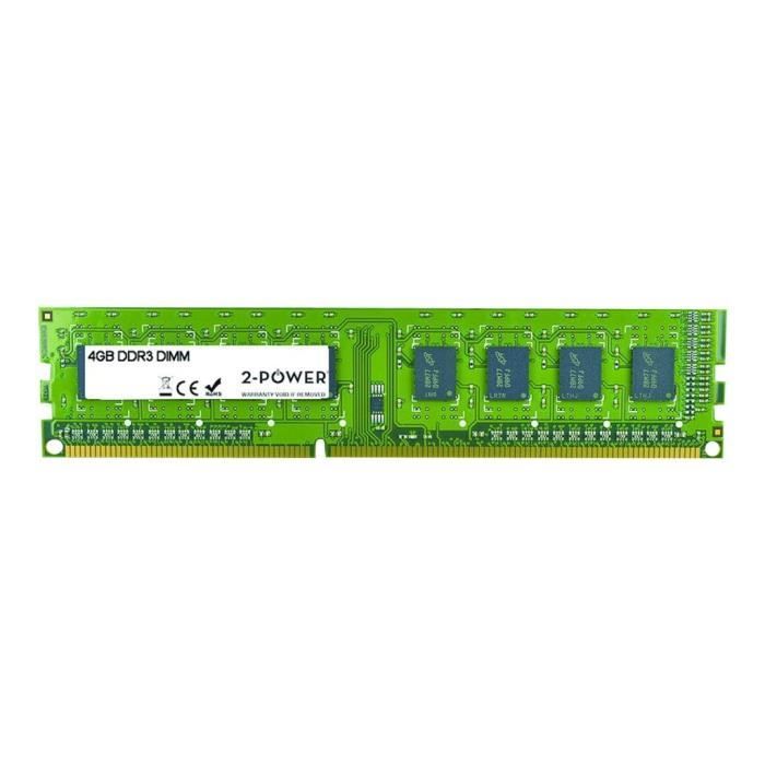2 Power DDR3 module 4 Go DIMM 240 broches 1600 MHz / PC3 12800 CL11 mémoire sans tampon non ECC - vue 4