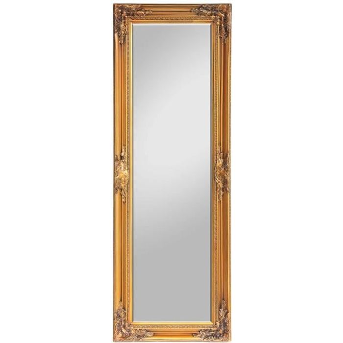 Miroir Psyché Confection Artisanale 45x130cm Shabby Chic Miroir Baroque orné Matériau et Design Premium 