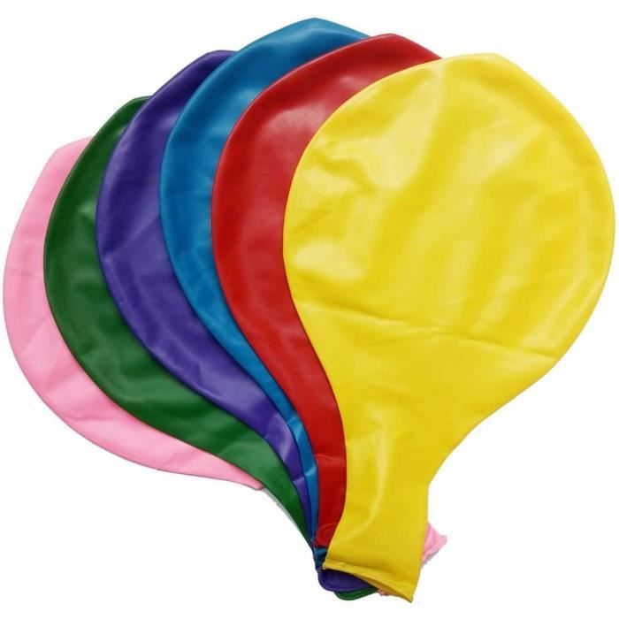 Ballon gonflable géant baudruche latex 36, 6pcs assorted colour a