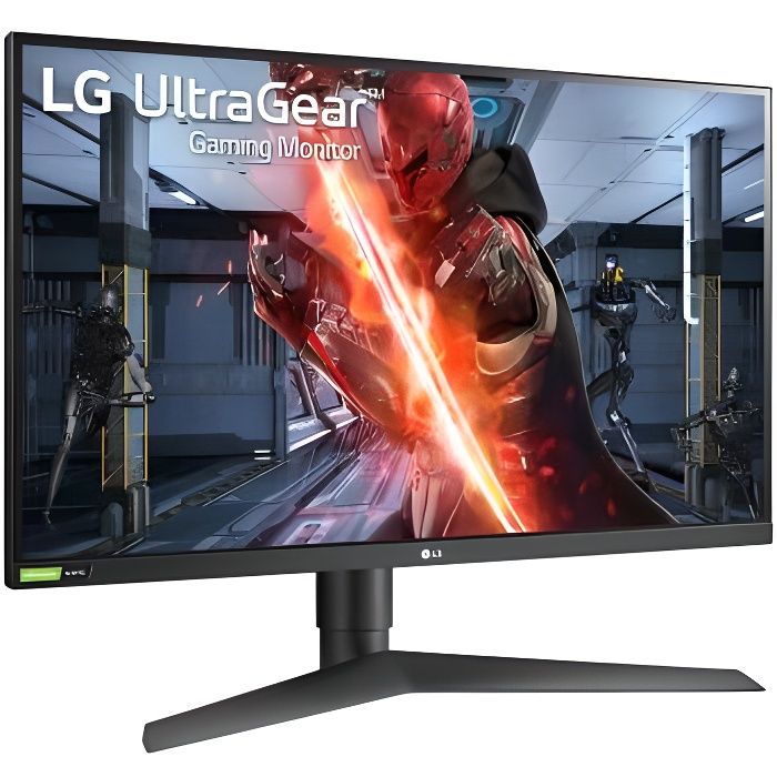 LG UltraGear 27GN750 B Écran LED 27 1920 x 1080 Full HD @ 240 Hz IPS 400 cdm² 1000:1 HDR10 1 ms 2xHDMI DisplayPort - vue 2