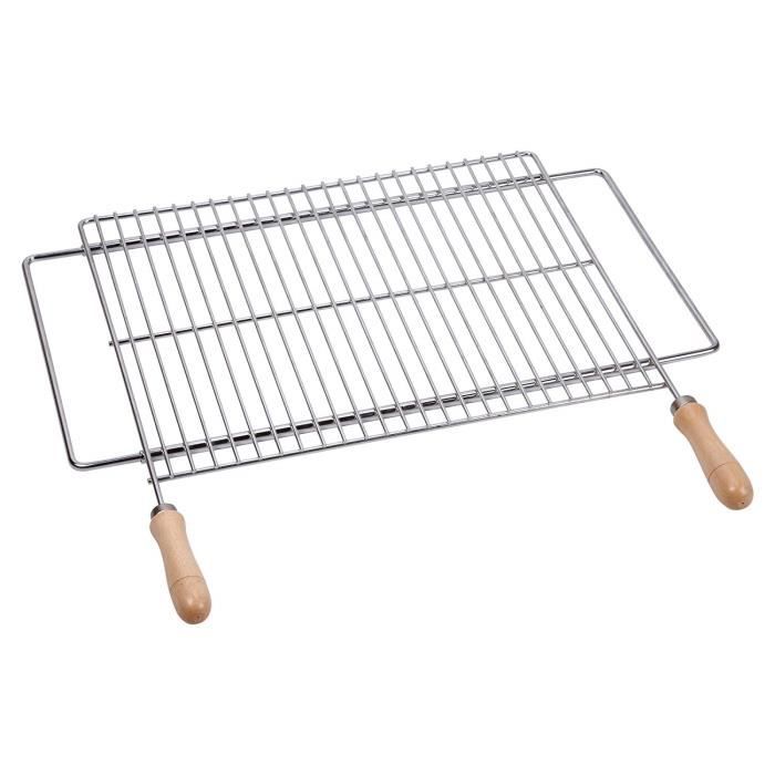 Accessoires Barbecue - 02820 Grille Universelle Inoxydable 70/80 X 40 Largeur Extensible 72 À 82