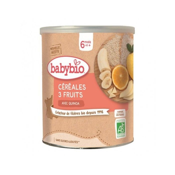 Babybio Céréales 3 Fruits Bio 220g Dès 6 mois Achat / Vente — free download