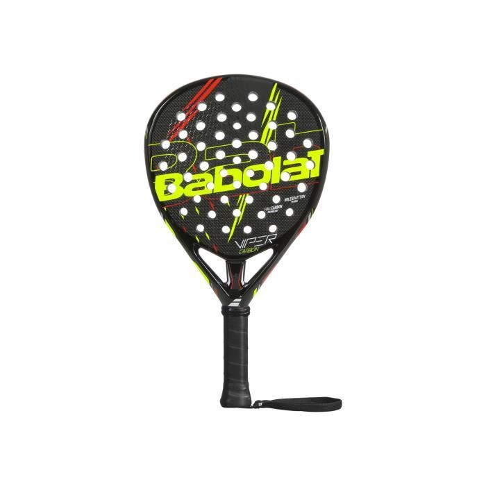 raquette padel babolat viper carbon noir ocre jaune 2020 cdiscount sport