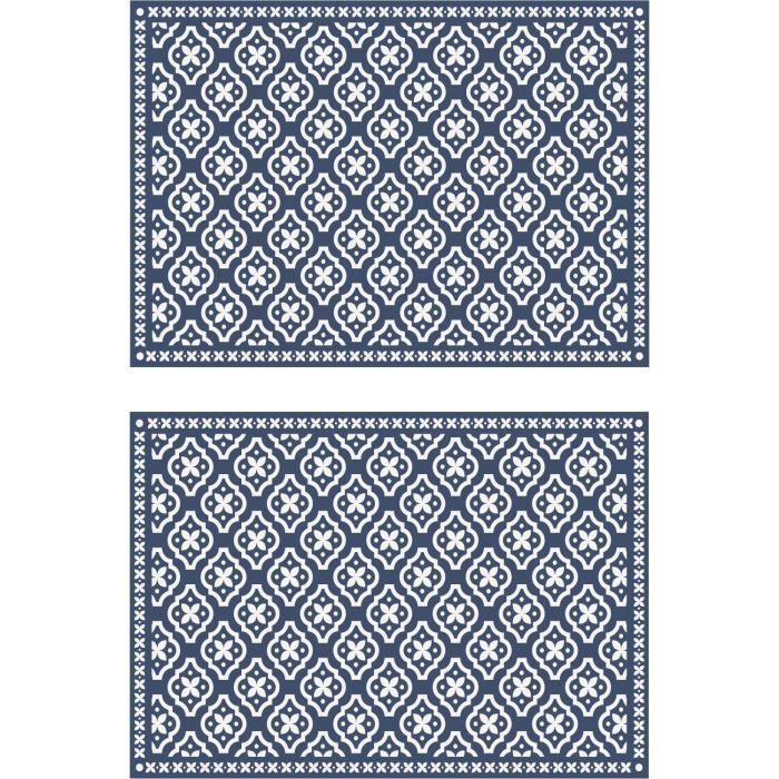 Lot De 2 Sets De Table Cyclades 100 Vinyle 35 X 49 5 Cm