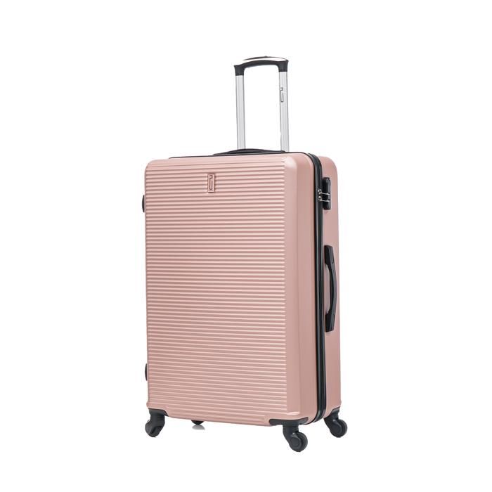 CELIMS - VALISE GRAND FORMAT - 71cm - 4Roues - COQUE RIGIDE - VALISE GRANDE  TAILLE - ROSE GOLD