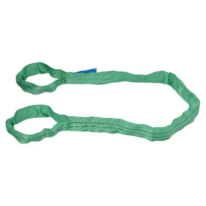 Élingue De Levage Plate 5 Tonnes – En Polyester PES, Largeur 125 Mm, Longueur 2 Mètres, Facteur De Sécurité 6:1, Pour Chantier Et Industrie