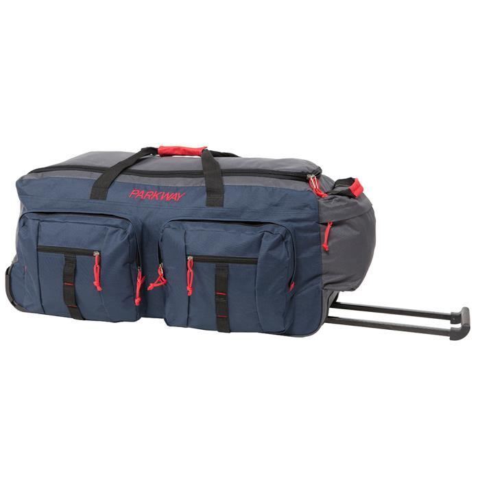 Sac De Voyage À Roulettes Abou Dabi 80Cm Noir[u3487