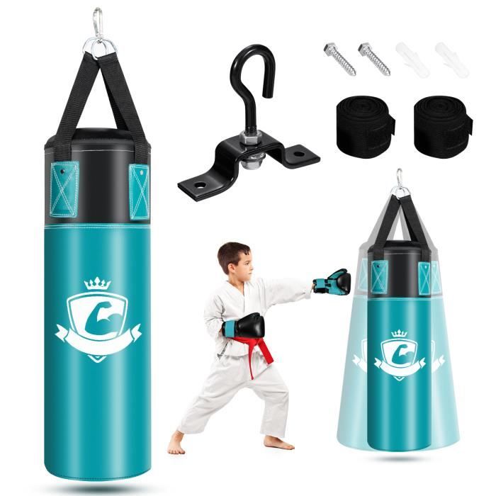 Sac de frappe de boxe pour enfant avec support réglable et gants de boxe  COSTWAY