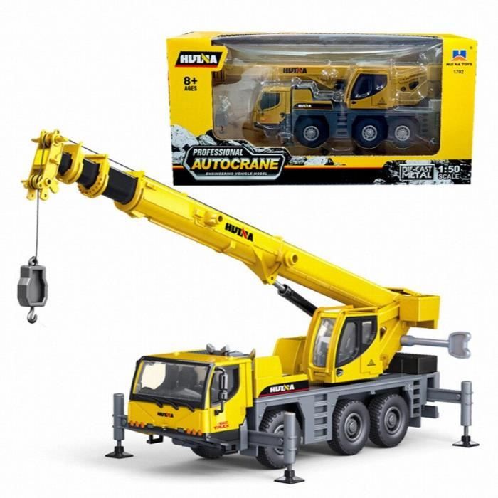Jouet Grue - Ebdozer - Camion Moulé Sous Pression - Jaune - Pour Enfants - 4 Ans et Plus