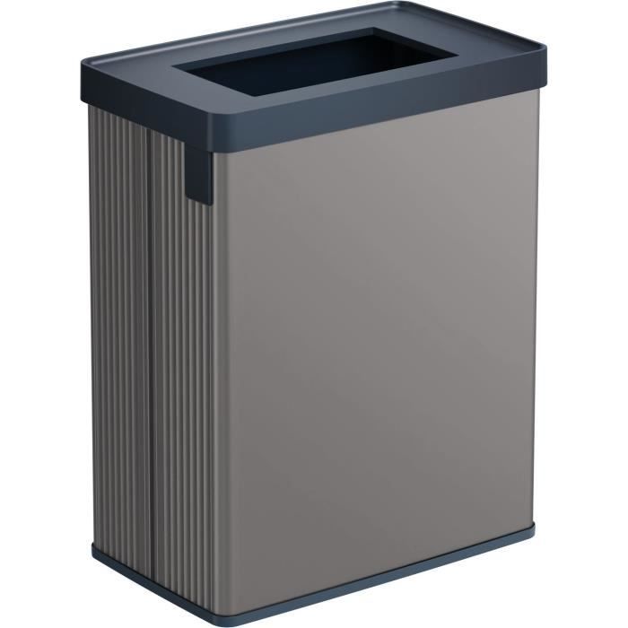 Curver Poubelle de Tri - VERTO - 54 L - Gris Perle