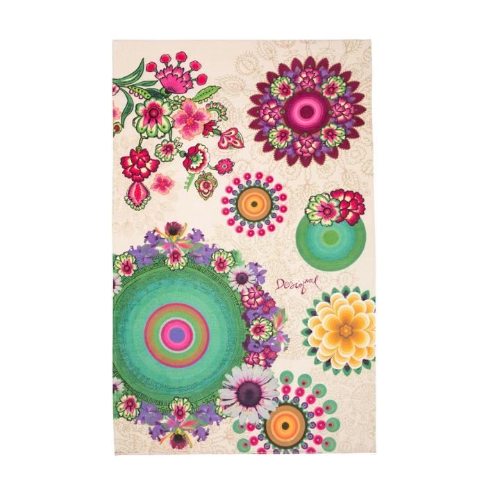 Désigual Serviette De Douche Happy Blossom Achat Vente
