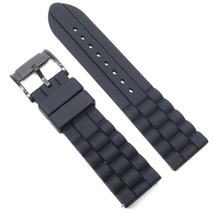 Fossil - Montre Fossil LB-FS4487 Original FS 4487 Bracelet en caoutchouc 24  mm Réf 12575 - Cdiscount Bijouterie