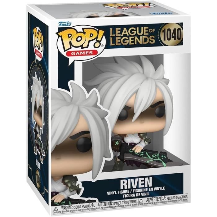 Figurine Funko Pop! League of Legends Riven 9 cm Vinyle Emballage boîte fenêtre - vue 1