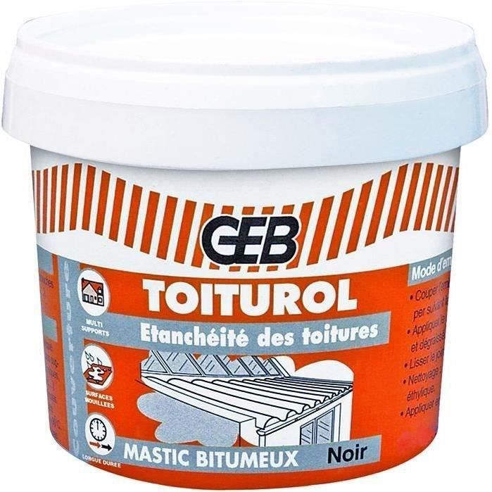 Mastic bitumeux étanchéité toiture 900g - noir