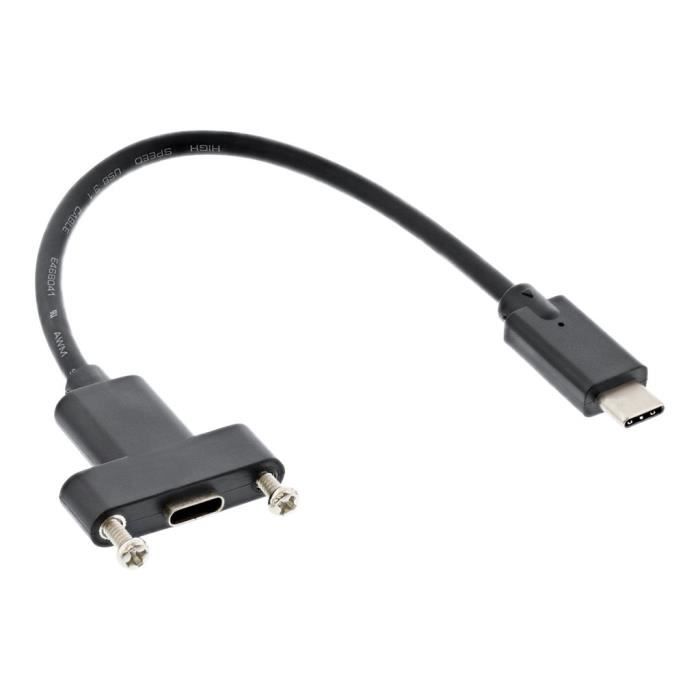InLine Rallonge de câble USB Micro-USB Type B (M) pour Micro-USB Type B (F)  USB 2.0 2 m noir - Cdiscount Informatique