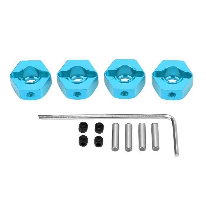 Adaptateur Hexagonal Roue 12mm Or 7mm Pour HSP 1/10 RC Voiture - Upgrade Moyeu Solide