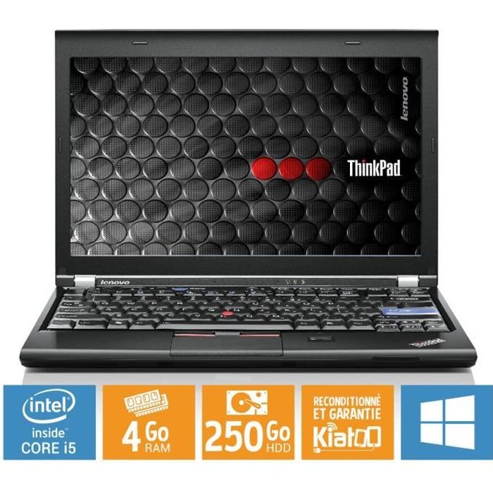 Vente PC Portable Ultrabook portable LENOVO THINKPAD x220 core i5 4 go ram 250 go disque dur,ordinateur portable reconditionné,w7 pas cher Vente PC Portable Ultrabook portable LENOVO THINKPAD x220 core i5 4 go ram 250 go disque dur,ordinateur portable reconditionné,w7 pas cher