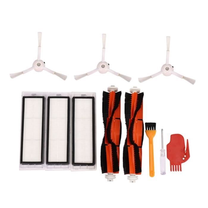 JOYSOG Accessoires Aspirateur Robot Proscenic M9 - 1 Brosse Principale + 4 Latérales + 4 Filtres + 4 Tampons + 4 Sacs