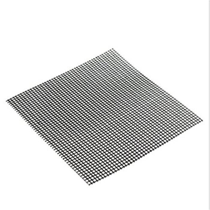 Tapis De Cuisson Anti-adhésif Réutilisable Grille Barbecue Acier Inox 35x26.7 Cm