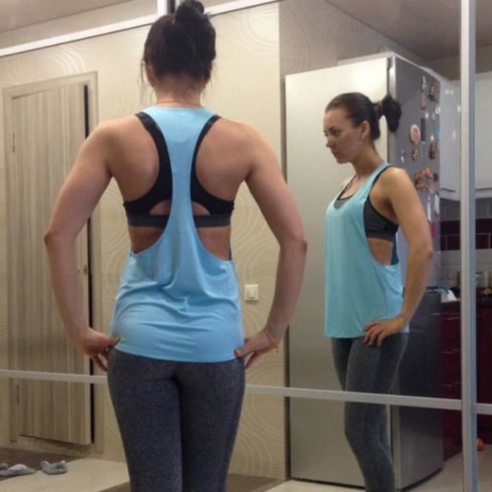 Haut dos nageur femme Clearance