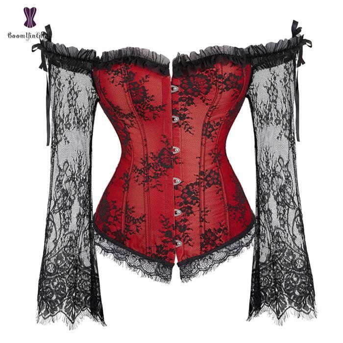 Bustier best sale rouge femme