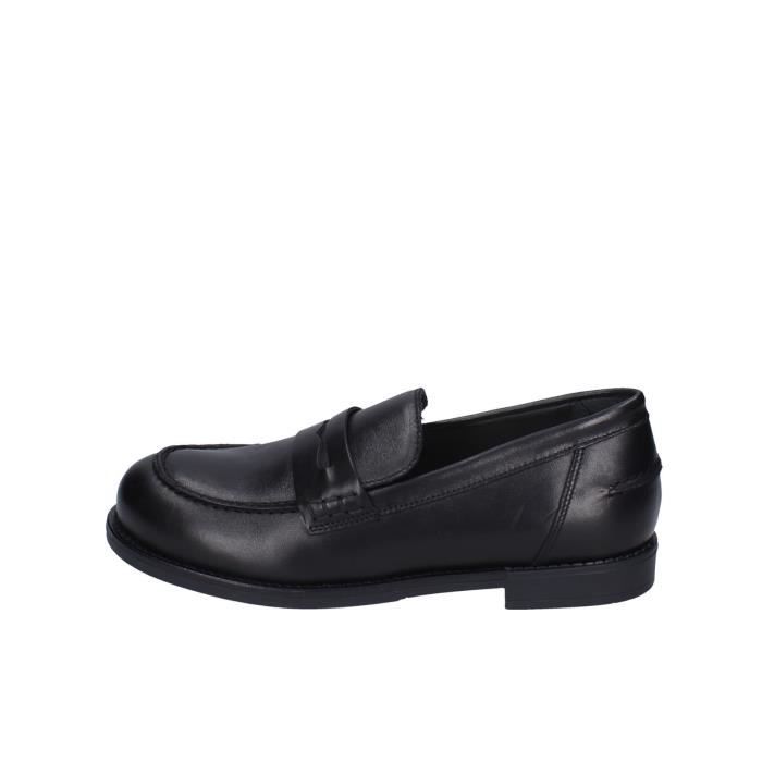 Mocassins Femme LOAFER Noir Cuir Pointure EU 37 Talon 2 cm Noir Cdiscount Chaussures