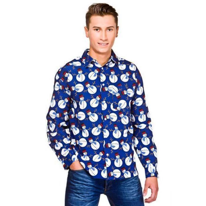 Chemise homme motif noel 2025