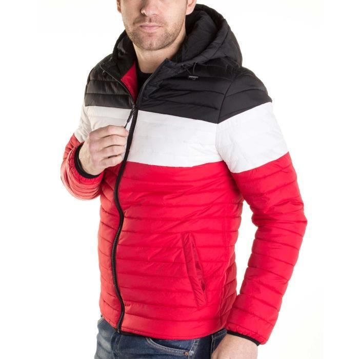 Doudoune tricolore homme Clearance