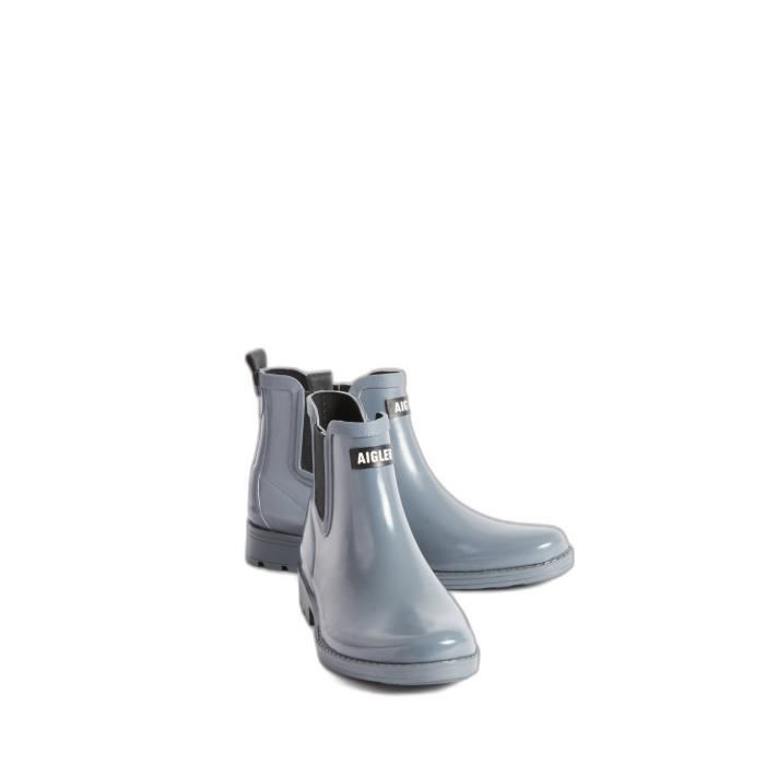 Bottines femme Aigle Carville 2 Bleu Lacets Cuir Moyenne