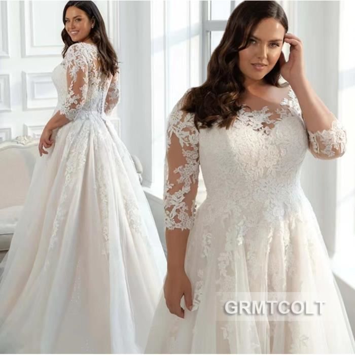 Robe Femme Glam Bleu Ivoire Brodée - Taille S, Occasion Excellent état