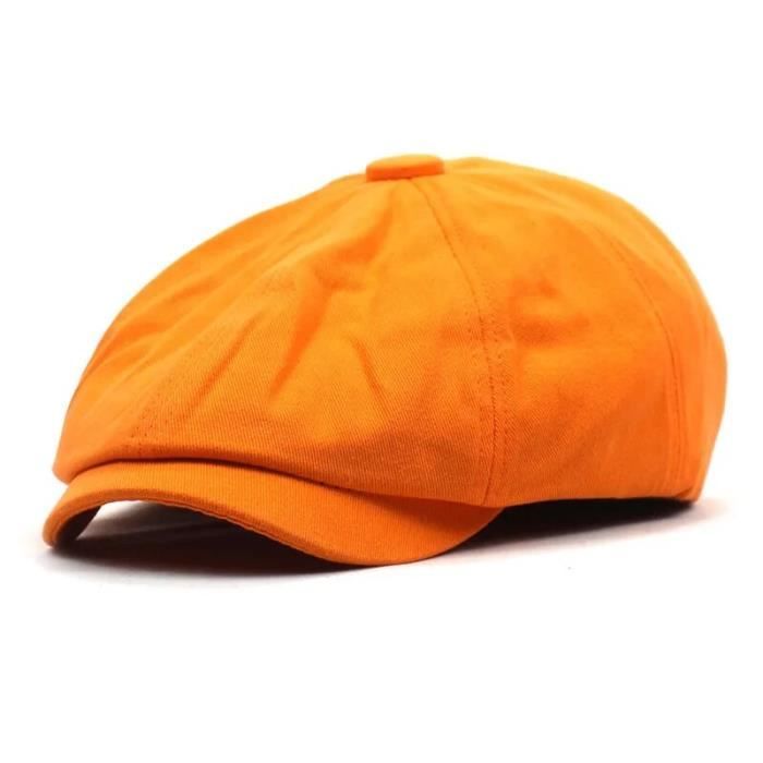 Casquette d'hiver laine orange Hologramme Paris|Comptoirs de Magellan
