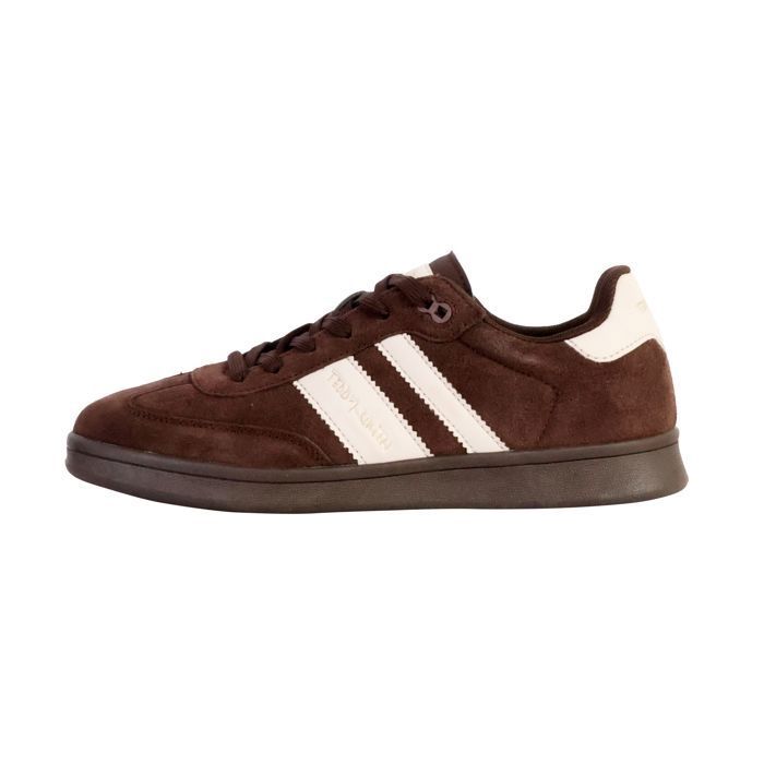 Teddy smith Basket Cuir Teddy Smith - Marron/Blanc