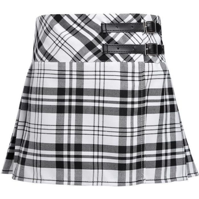 Plaid Uniforme Scolaire d'une jupe plissée jupe filles juniors Teens neuf avec étiquettes 