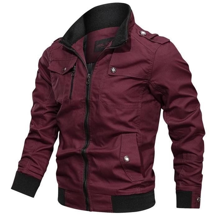 Veste best sale homme bordeau