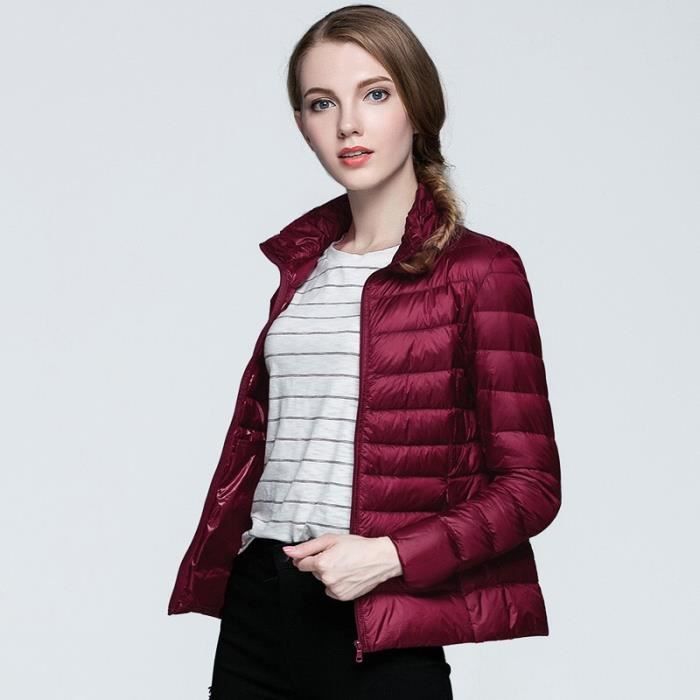 Doudoune L g re Rouge Bordeaux Femme Rouge Cdiscount Pr t Porter
