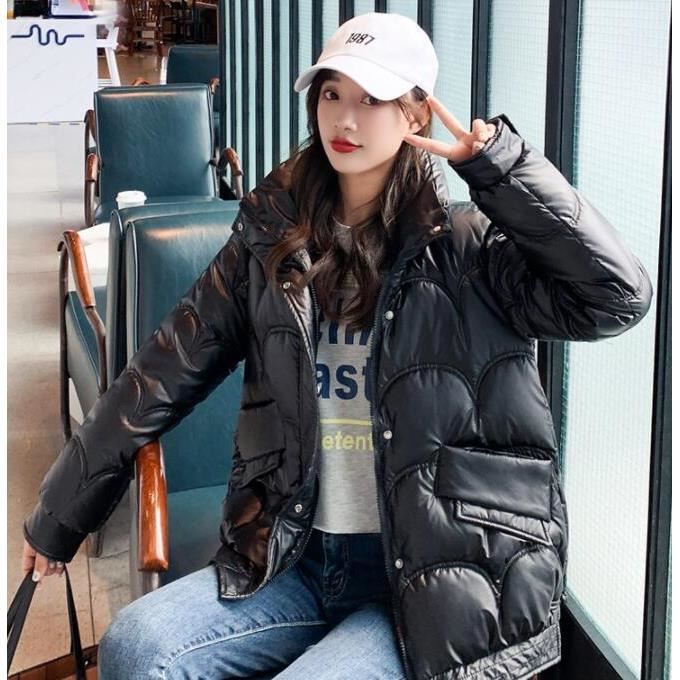 Veste chaude outlet noire femme