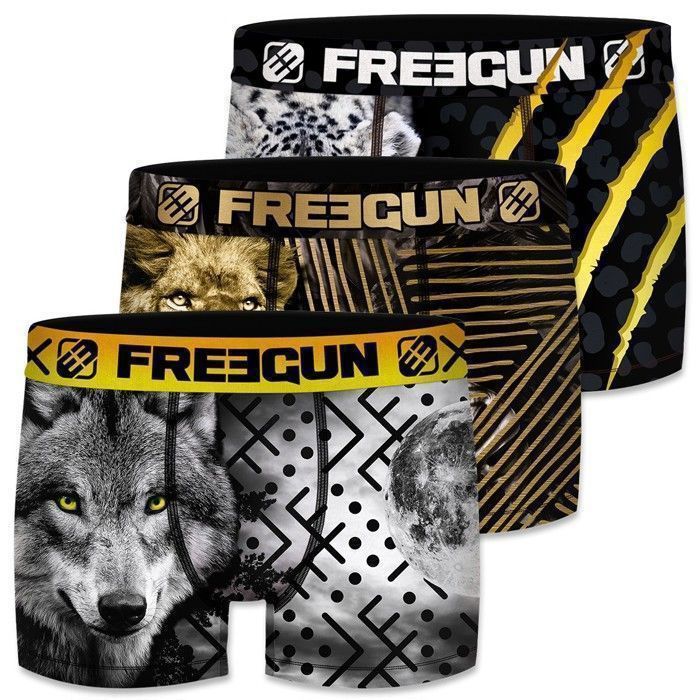 FREEGUN Boxer Homme Taz, Caleçon Homme, LOONEY TUNES, Ajustement