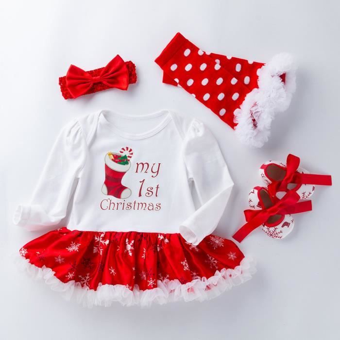 Cuwtheugwg Tenue Noel Bebe Bebe Mixte Ensemble Barboteuse + Bonnet Pyjama Noël Bebe Déguisement Pere Noel Body Bebe Noel Costume Enfant Mon Premier Noel Bebe Père Noël Bonhommes De Neige