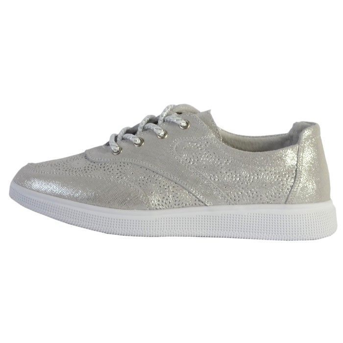 ENZA NUCCI Tennis Cuir Enza Nucci - Argent