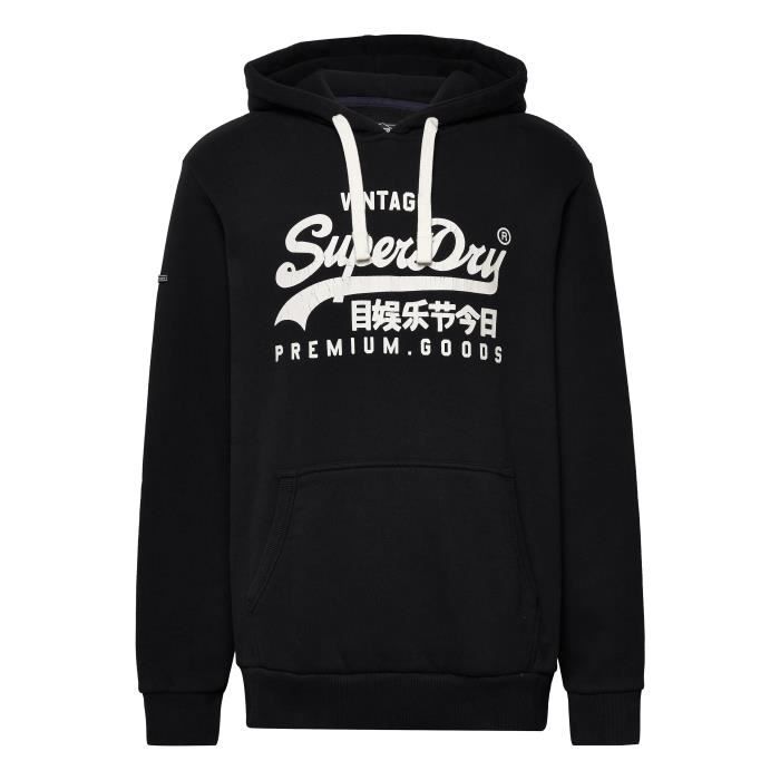 Sweat SuperDry a Capuche Superdry Vintage Logo Heritage Noir Homme Noir Cdiscount Pret a Porter