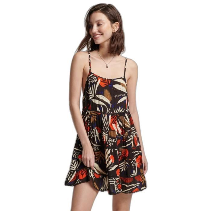 ROBE VINTAGE MINI BEACH CAMI I see You print Cdiscount Prêt-à-Porter