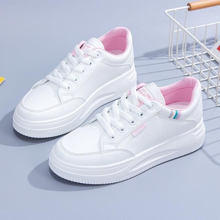 Chaussure blanche et rose best sale