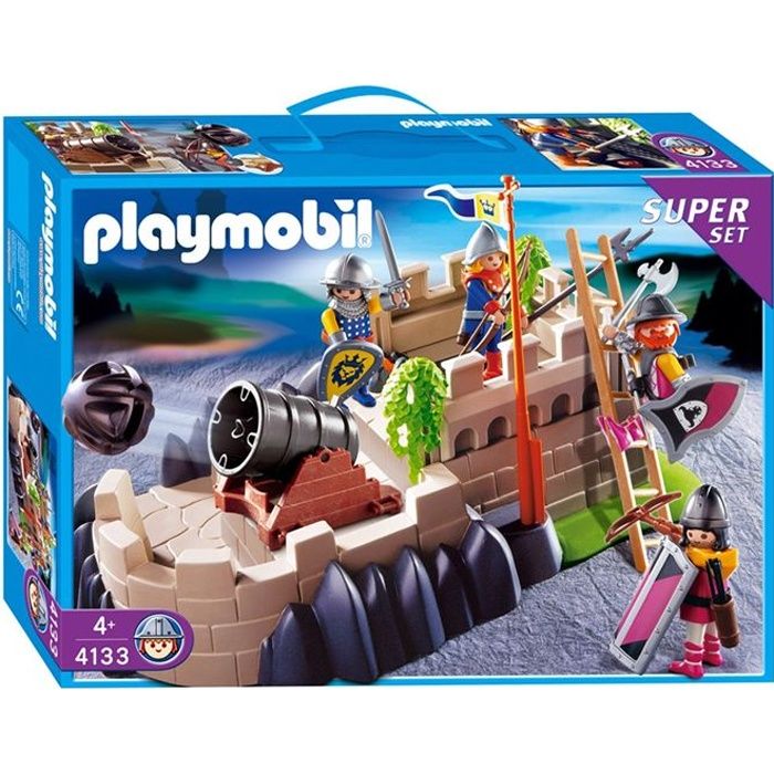 Playmobil - Superset Chevaliers - Collection Chevalier - Avec 4 Personnages et Accessoires