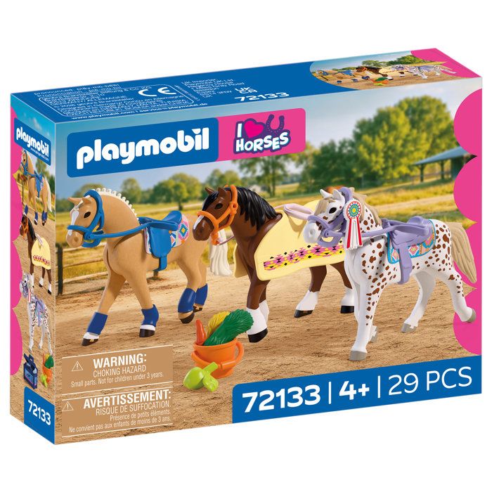 Playmobil I Love Horses / J'adore les chevaux 72133 Trois chevaux de concours - vue 1