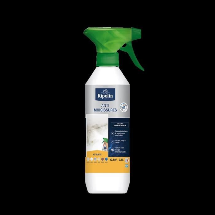 Spray Anti-moisissures - Incolore - 0,5L - Ripolin - Cdiscount Bricolage