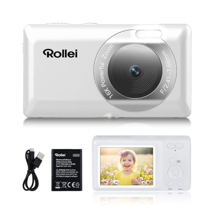 Appareil Photo Numérique Compact - Rollei - Compactline Pocket - 50MP - 27K - Zoom 16X